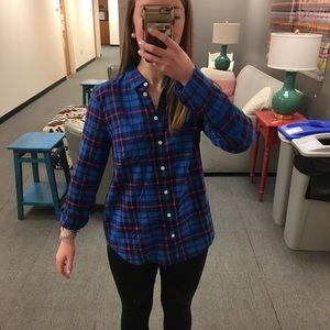 J. Crew Plaid Flannel Buttondown